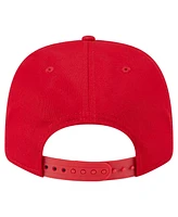 New Era Men's Red Philadelphia Phillies Circle Patch 9SEVENTY Stretch-Snap Hat