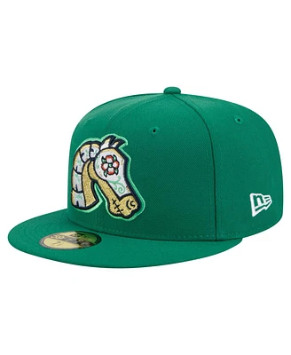 New Era Men's Green Charlotte Knights Copa de la Diversion 59FIFTY Fitted Hat