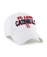 '47 Brand Women's White St. Louis Cardinals Flower Power Clean Up Adjustable Hat