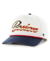 '47 Brand Men's White Boston Red Sox Patriotic Overhand Hitch Adjustable Hat
