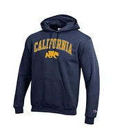 Champion Men's Navy Cal Bears Arched Logo Fleece Pullover Hoodie