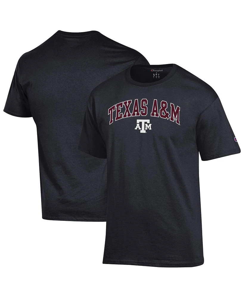 Champion Men's Black Texas A&M Aggies Arched Logo T-Shirt