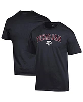 Champion Men's Black Texas A&M Aggies Arched Logo T-Shirt