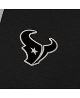 Antigua Men's Black Houston Texans Brushed Carbon Victory Pullover Hoodie