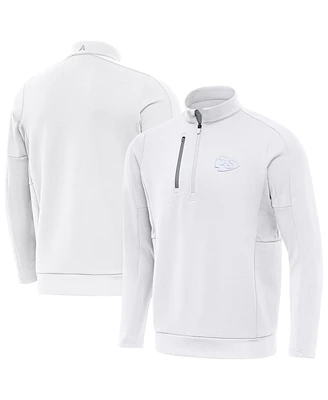 Antigua Men's White Kansas City Chiefs Generation Quarter-Zip Sweatshirt