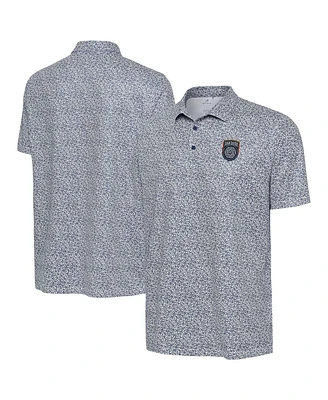 Antigua Men's White San Diego Fc Field Ditsy Polo Shirt
