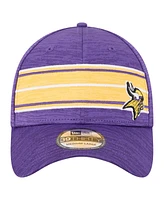 New Era Men's Purple Minnesota Vikings Stripes 39THIRTY Flex Hat