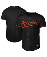 Nike Big Boys and Girls Black Baltimore Orioles Alternate Replica 2.0 Jersey