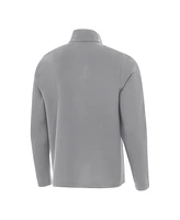 Antigua Men's Gray Philadelphia Eagles Super Bowl Lix Champions Insider Quarter-Zip Sweatshirt