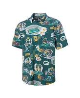 Reyn Spooner Men's Green Bay Packers Scenic Button-Down Shirt