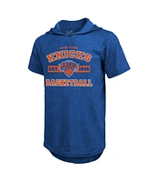 Majestic Men's Royal New York Knicks Tri-Blend Hoodie T-Shirt
