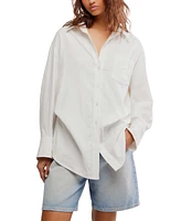 Free People Women's Tailored Button-Front Shirt