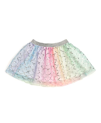 Sweet Wink Little and Big Girls Rainbow Mermaid Tutu Skirt