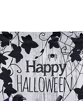 Northlight "Happy Halloween" Pumpkins and Crow Outdoor House Flag, 40" x 28"