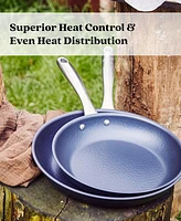 Alva Black Angus 2-Piece Blue Carbon Steel Frying Pan Set - Natural Nonstick Surface