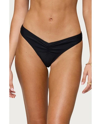 Edikted Women's Starfish Ruched Bikini Bottom