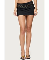 Edikted Women's Ashlyn Ring Chain Mini Skirt