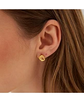 Spero London Dripping Molten Natural Textured Sterling Silver Authentic Earrings