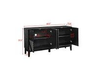 Casainc 60.5" Cabinet with Storage Adjustable Shelves