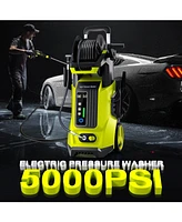 Sugift 5000 Psi 3.5 Gpm Cold Water Electric Pressure Washer with 5 Quick-Connect Nozzles and Foam Cannon