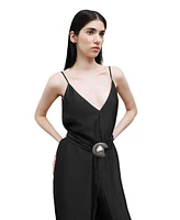 Nocturne Women's Metal Accessory Overalls