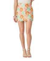 endless rose Women's Rhinestone Lace Skirt