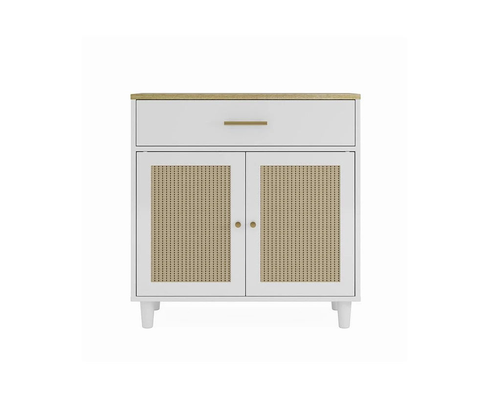 Wooden Countertop Storage Cabinet with Scratch Pad