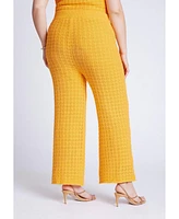 Eloquii Plus Crochet Knit Pant