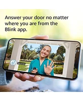 Blink Smart Wi-Fi Video Doorbell Wired/Battery with 2 Way Audio with Alexa