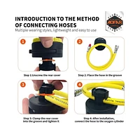 Aofar Dive Compass Af-Q60C Waterproof, Durable, Compact. Compass with Hose clamp Design for Sailing, Diving