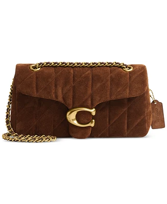 Coach Suede Tabby Shoulder Bag 26 With Quilting