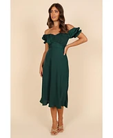 Petal and Pup Women's Mickenna Sweetheart Frill Midi Dress