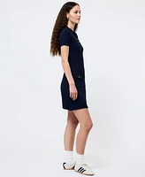 French Connection Women's Ribbed Knit Polo Shirt