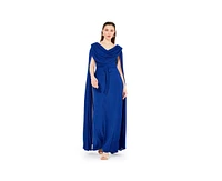 Amri Women's Cowl Neck Flare Sleeved A-line Gown