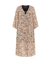 City Chic Plus Gigi Print Maxi Dress