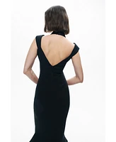 Nocturne Women's Chiffon Detailed Midi Dress