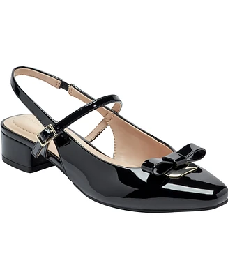Bandolino Women's Adana Bow Block Heel Slingback Pumps