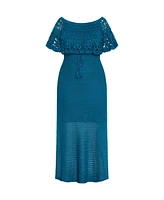City Chic Women's Callie Crochet Dress