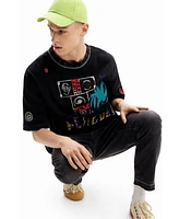 Desigual Men's embroidered t-shirt.