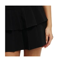 Cotton On Women's Double Pleated Mini Skirt