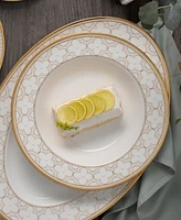Noritake Trefolio Gold 12-Piece Dinnerware Set, Service for 4