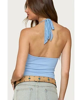 Edikted Women's Jordie Lacey Halter Top