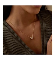 Renewed Hope Pearl Butterfly Necklace