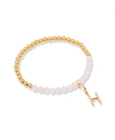 brook & york Gold Plated Bennett Initial Gemstone Bracelet - Gold