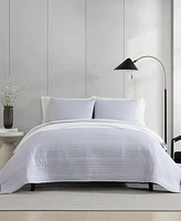 Vera Wang Seersucker Stripe 3-Pc. Quilt Set