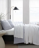 Vera Wang Seersucker Stripe 3-Pc. Quilt Set