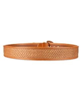 Cole Haan Women's Leather and Raffia Casual Belt