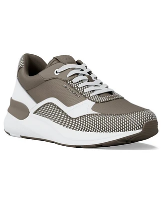 Michael Kors Men's Trevor Leather & Mesh Trainers