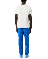 Lacoste Men's Loungewear Crocodile Pajama Pants