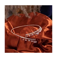 Sohi Women's Crystal Torque Necklace